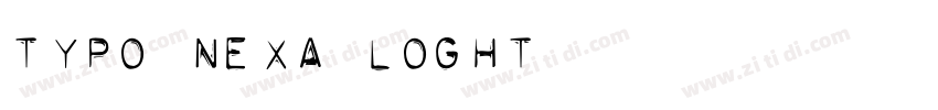 Typo nexa loght字体转换